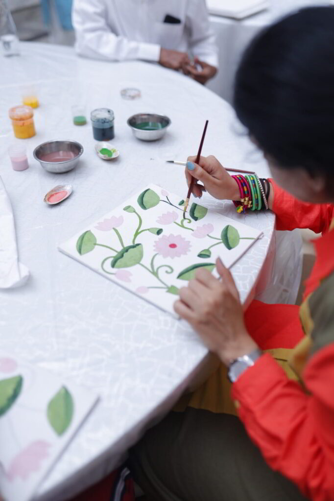 Glimpses of the workshop at Darshanam Art Festival at Fairmont Jaipur